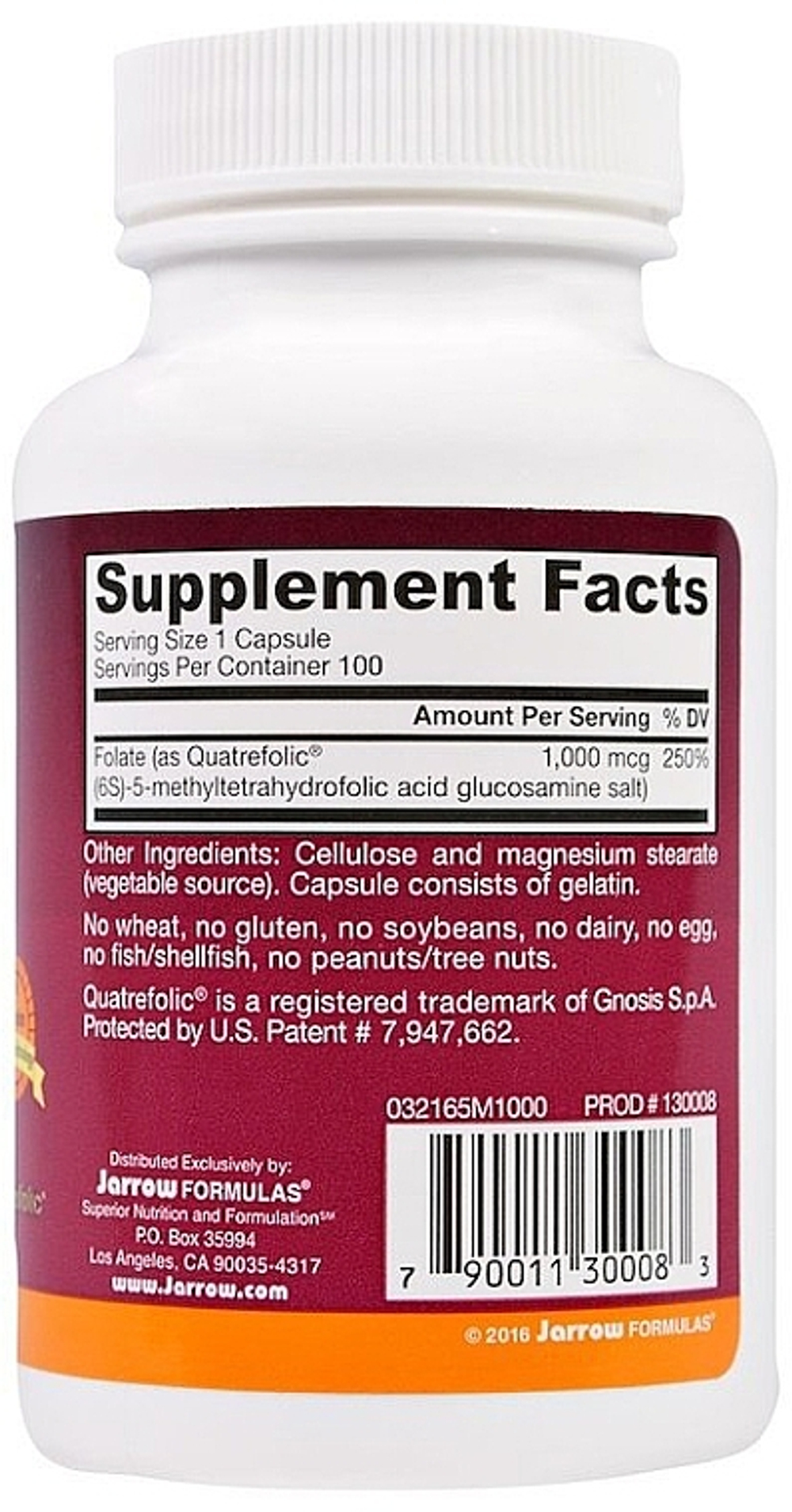 Jarrow formulas Methyl Folate 1000 mcg