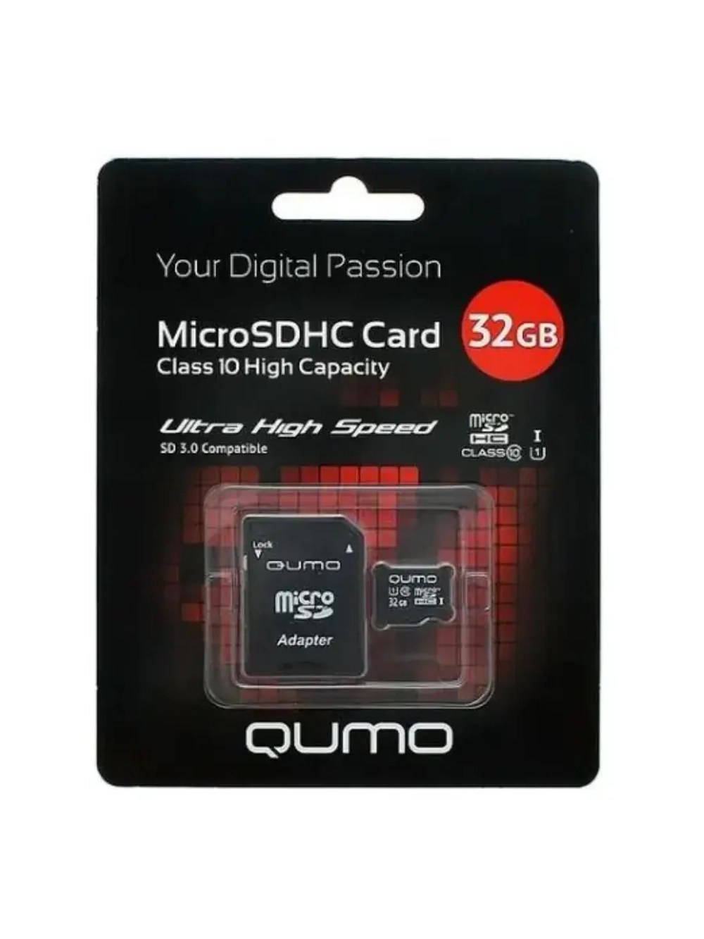 Карта памяти QM32GMICSDHC10U1 microSDHC 32 ГБ