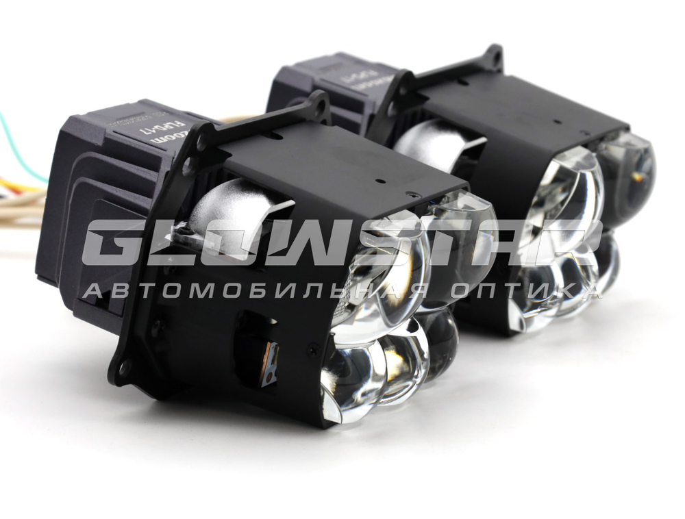 Билед модули Aozoom FLPD-17-01 3.0 дюйма (прямоугольные), 12V 60/94W, 5100/7500Lm (комплект, 2шт)