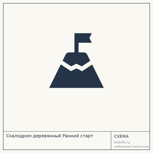 Скалодром деревянный Ранний старт — от 4 200 ₽