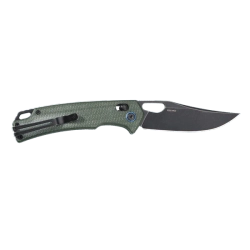 Нож складной SRM 9203-MG2 Retriever Blackwash (10Cr15CoMoV, Green Micarta)