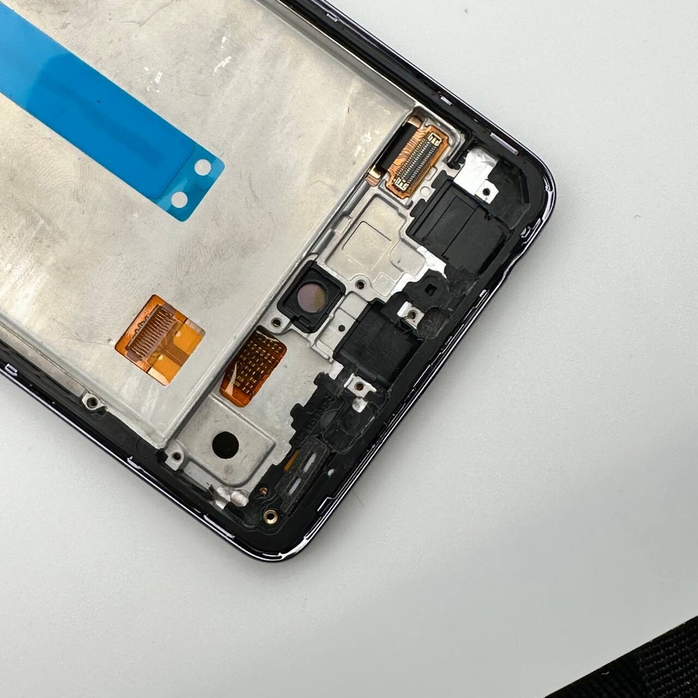 Дисплей Samsung A52 (A525F/A526F) Черный OLED в рамке большой (FULL 1:1)