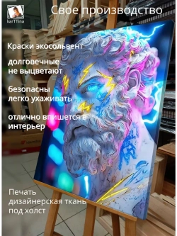 Картина Гроза мысли для интерьера 30х40см 1шт.