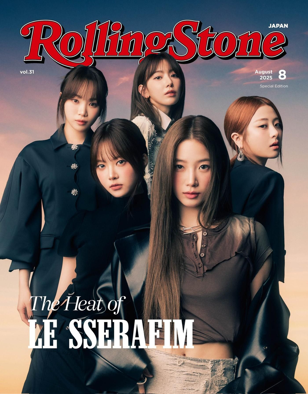 публикация Rolling Stone JAPAN - 2025.08 LE SSERAFIM