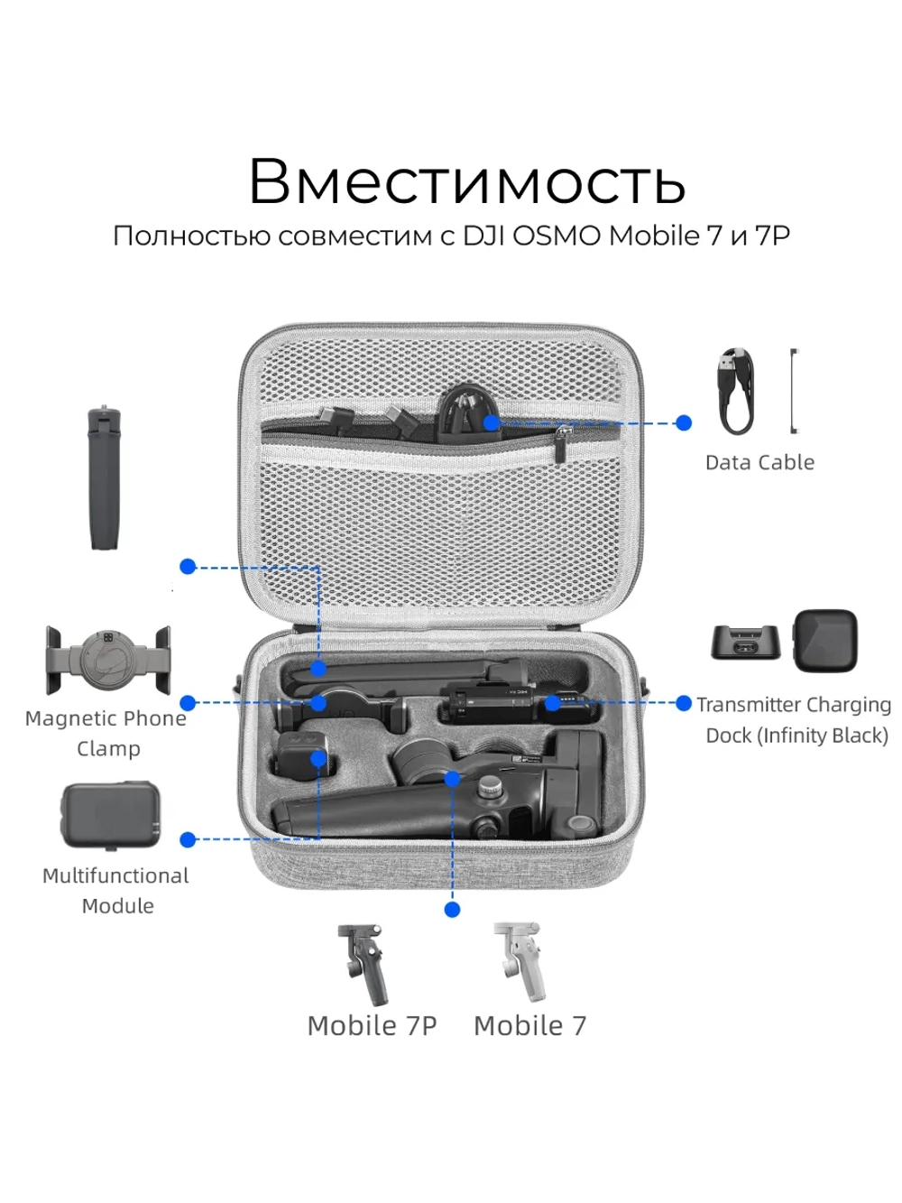 Защитный кейс DJI Osmo Mobile 8 / 7 / 7P