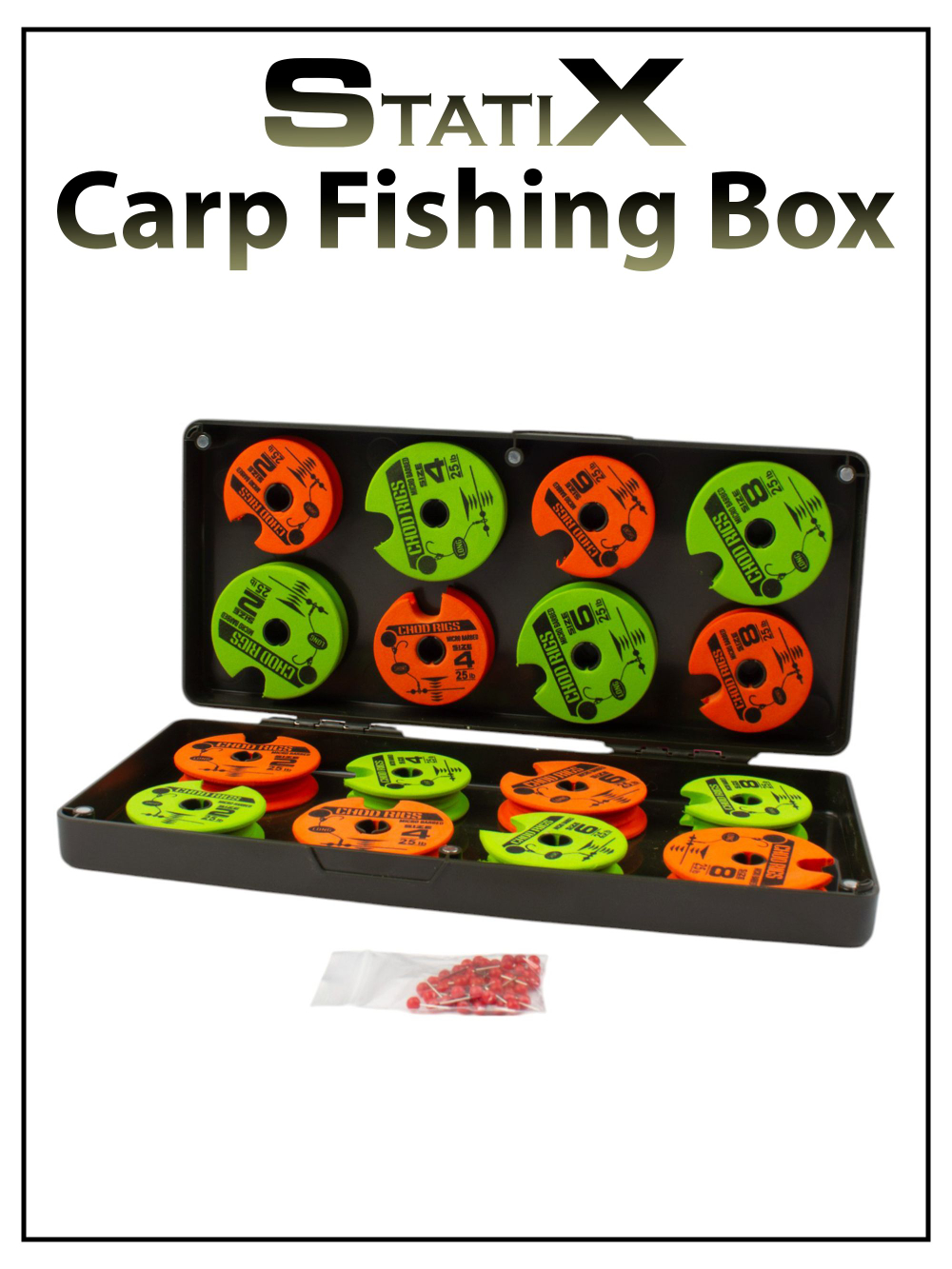 Поводочница карповая Carp Fishing Box Statix для поводков 270*125*40 мм +16 мотовил