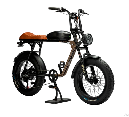 Электровелосипед 20" TIMETRY D901 7ск. 48V18AH 500W черно-золотой