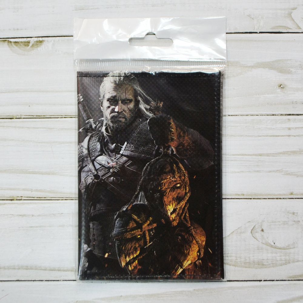 Обложка для паспорта "The Witcher / Ведьмак - Геральт из Ривии с монстром"