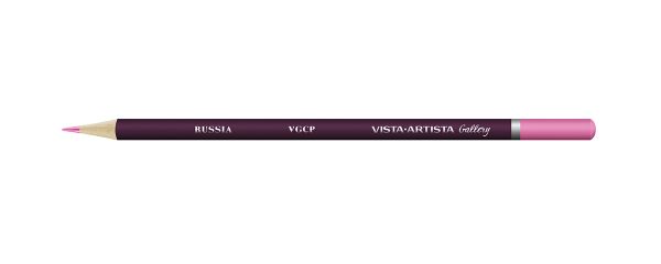Карандаш цветной художественный заточенный, 6 шт, 303 Розовый (Rose), Vista-Artista Gallery VGCP