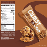 Quest Nutrition, Протеиновый батончик, тесто с шоколадной крошкой, 4 батончика, 60 г (2,12 унции)