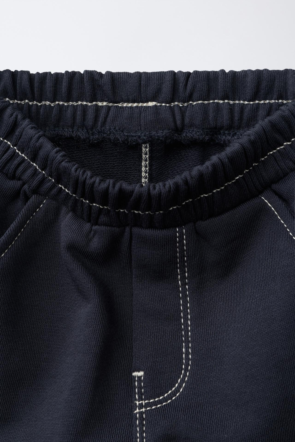 ZARA БРЮКИ БЭГГИ ИЗ ФУТЕРА С КОНТРАСТНОЙ СТРОЧКОЙ, ЧЕРНЫЙ