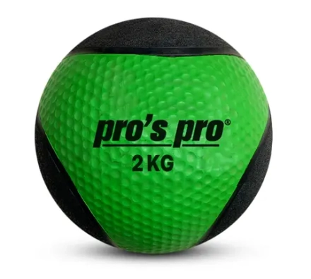 Мяч медицинский для тренировок Pro's Pro Medizinball 2 kg - green