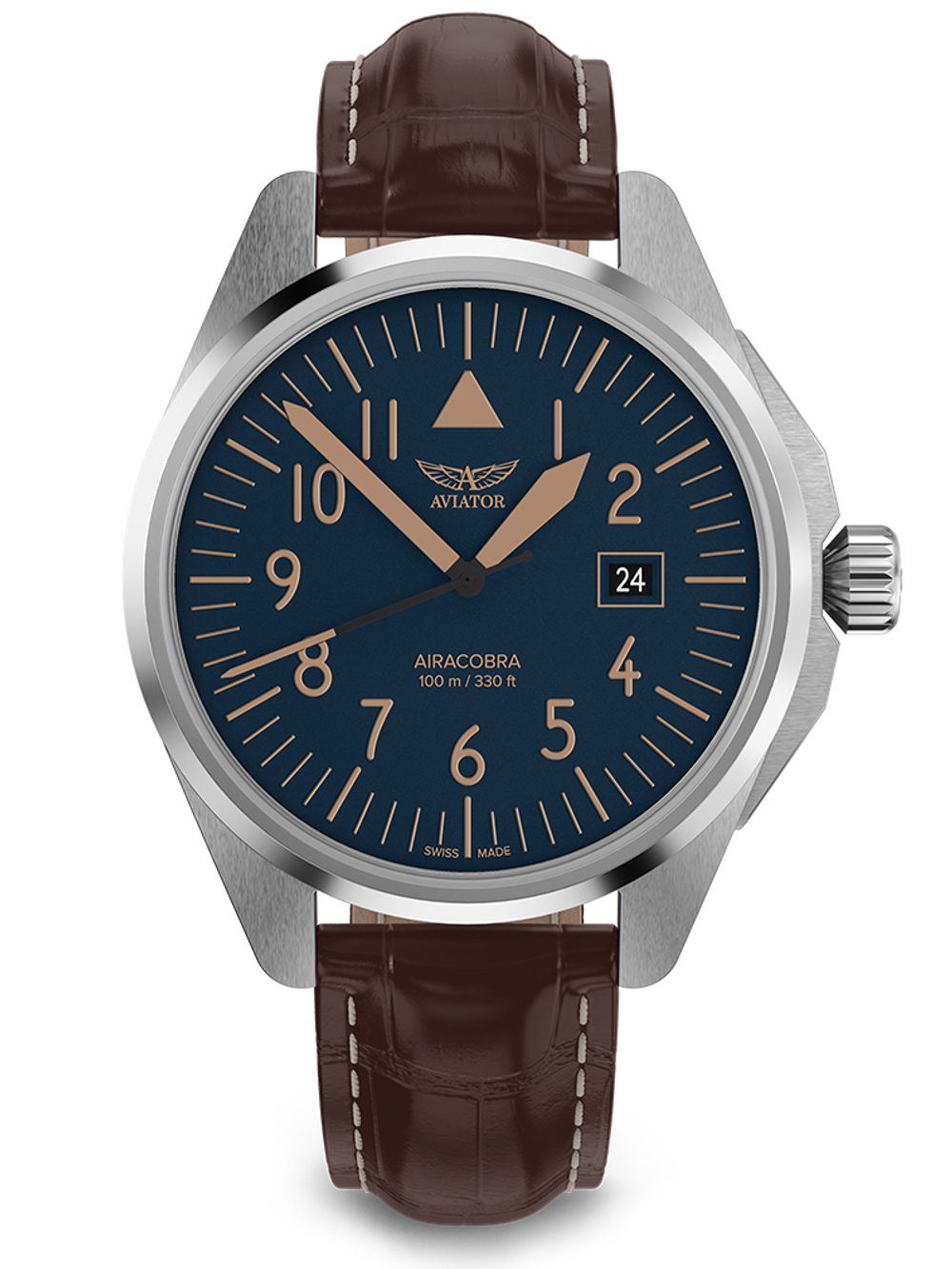 Чаcы кварцевые AVIATOR AIRACOBRA TYPE A V.1.38.0.318.4 мужские