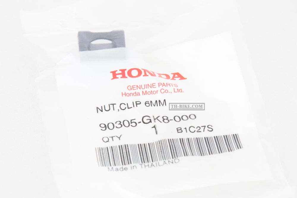 90305-GK8-000. NUT, CLIP, 6MM. HONDA