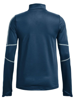 Женская теннисная футболка (dł. Рукава) Under Armour Train Cold Weather 1/2 Zip - petrol blue/fuse teal