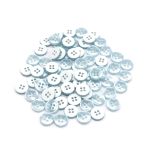 Пуговицы 4 прокола 18L=11 мм, (col.12 голубой) CB, 72 шт
