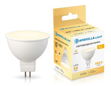 Светодиодная лампа 1*MR16 GU5.3 9W 2700K 160903 BULBING Ambrella