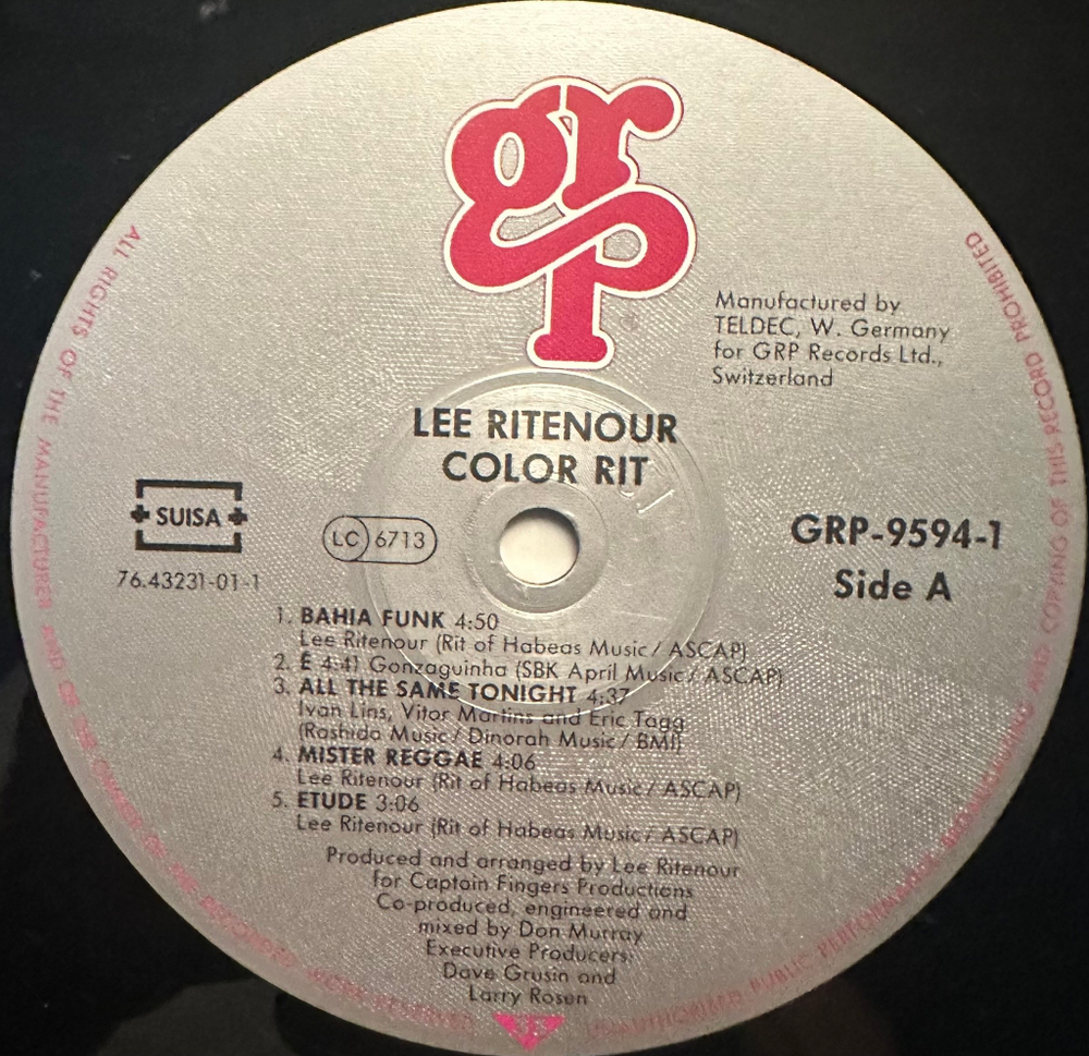 Lee Ritenour - Color Rit (Швейцария 1989г.)