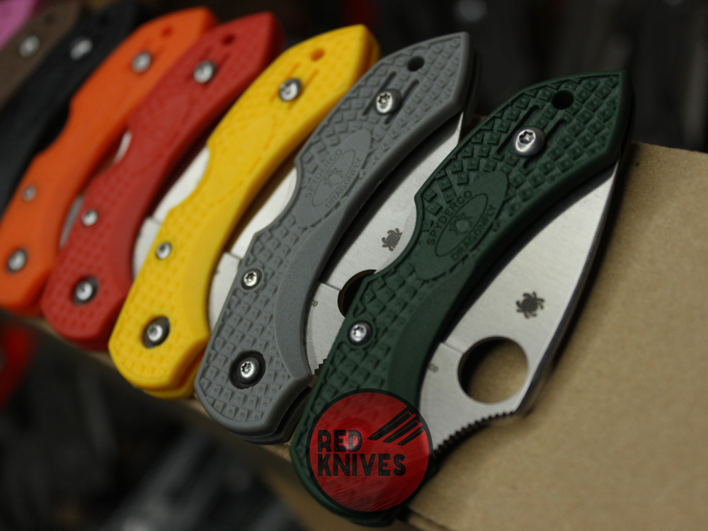 Нож Spyderco Dragonfly 2 C28PYL2 - желтая рукоять