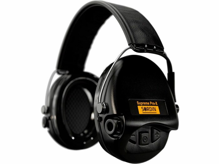 Наушники активные Sordin (MSA) Supreme Pro-X, чёрные, оголовье-кожа (SOR75302-X/L-02-S)