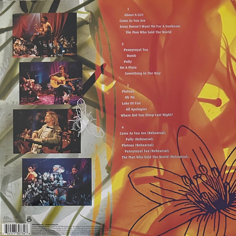 Nirvana ‎– MTV Unplugged In New York 2LP (Европа 2019г.)