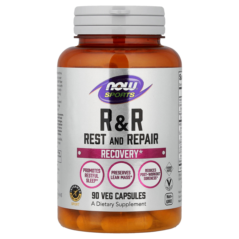NOW Foods, Rest & Repair, 90 растительных капсул