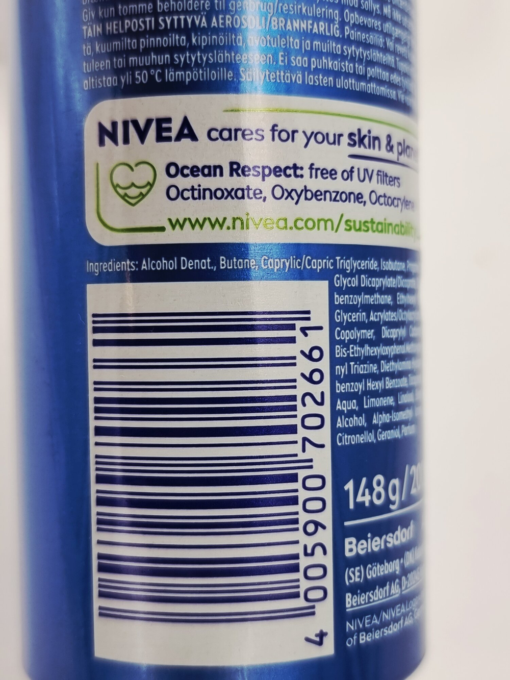 Солнцезащитный спрей Nivea Sun Protect & Dry Touch SPF30 200 мл (Германия)