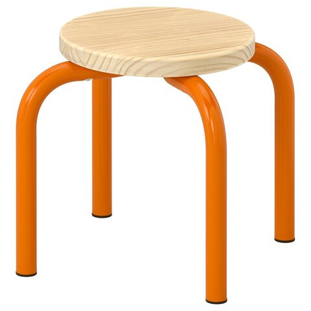IKEA GREJSIMOJS  (ИКЕА ГРЕЙСИМОЙС)  -  Табурет детский - дерево/оранжевый