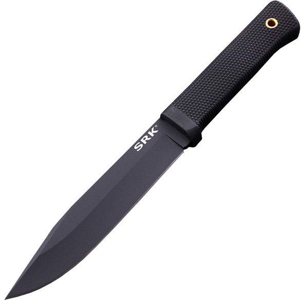 Цена наНож с фиксированным клинком Cold Steel SRK, сталь SK-5, рукоять кратон, черный