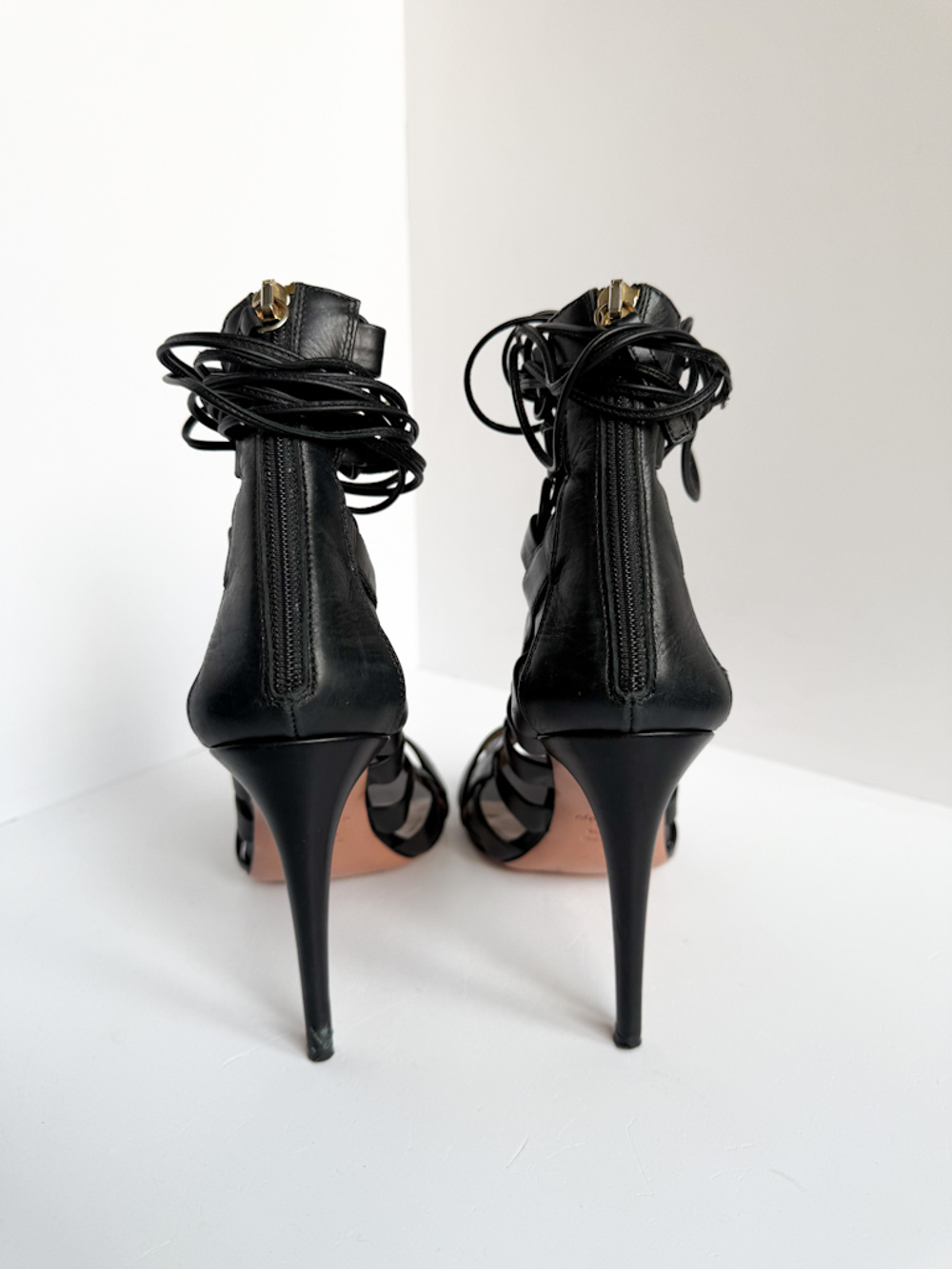 Кожаные босоножки Aquazzura, 40