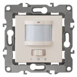 12-4103-02 ЭРА Датчик движения 2-проводной, 180-240В, 200Вт, IP20, Эра12, слоновая кость | Эра 12