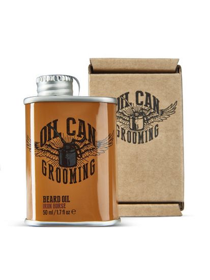 Масло для бороды Oil Can Grooming, с ароматом кожи и дикой малины, 50 мл