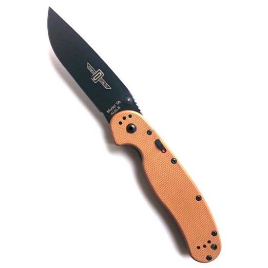 Складной нож -полу автомат Ontario RAT 1 Folder ONT/8871TN c клинком из стали AUS-8A, рукоять G10