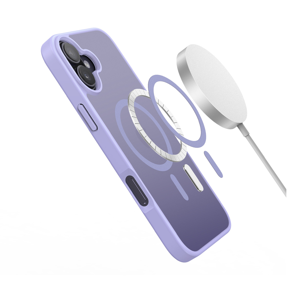 Матовый защитный чехол светло-фиолетового цвета с MagSafe для iPhone 17, серия Yind Series от Dux Ducis