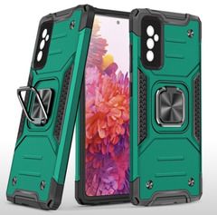 Противоударный чехол для Samsung Galaxy M52 М526 зеленый с пластиной для магнитного автодержателя и кольцом подставкой Противоударный чехол для Samsung Galaxy M52 М526 зеленый с пластиной для магнитного автодержателя и кольцом подставкой