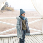 Куртка утеплённая изумрудно-зелёная