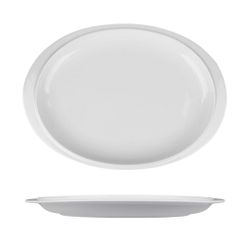 Блюдо овальное 30*21,5 см h3 см с бортом белое фарфор NEW P.L. Proff Cuisine [3]