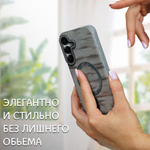 Дизайнерский чехол для SAMSUNG S25 с поддержкой беспроводной зарядки
