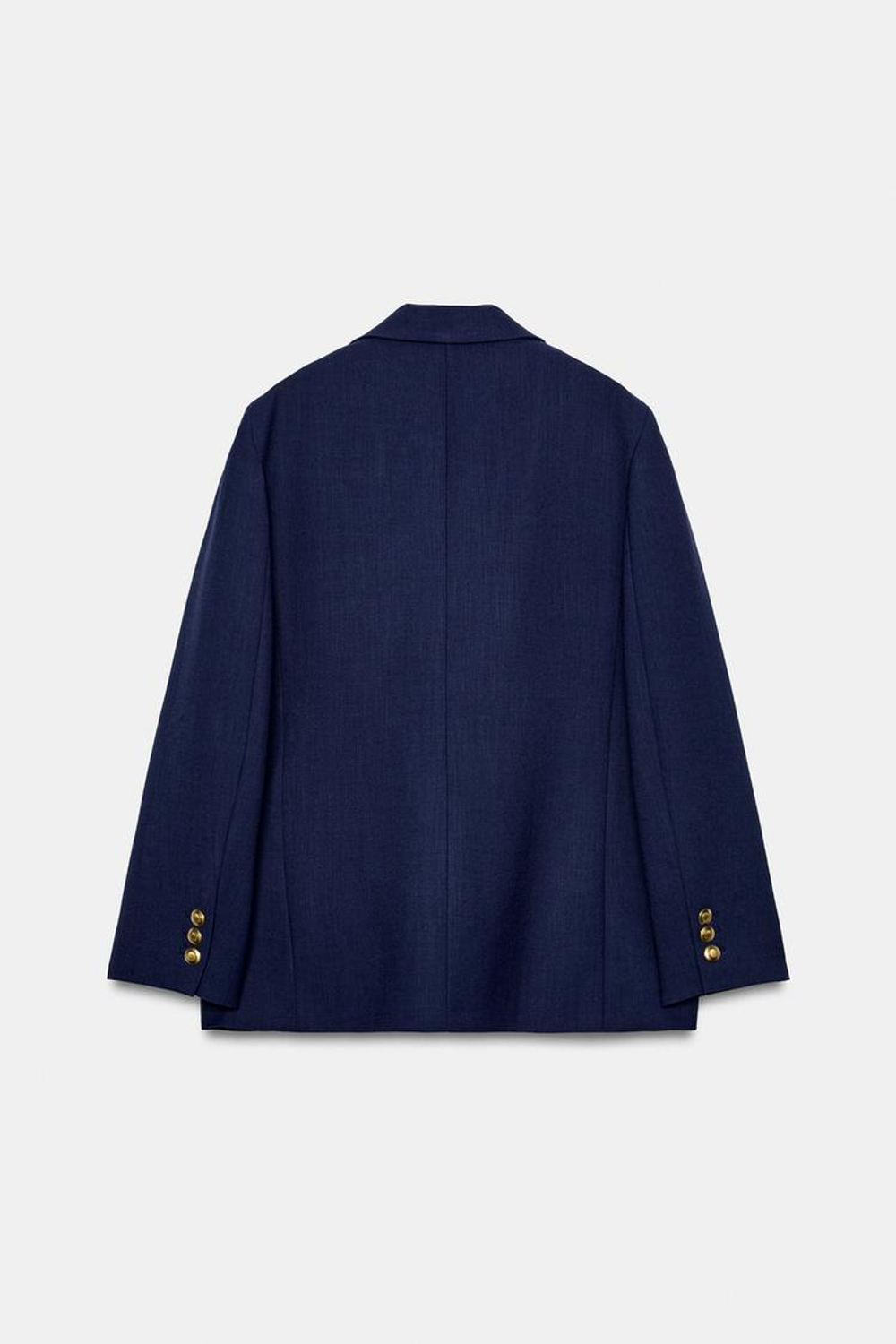 ZARA БЛЕЙЗЕР С ПУГОВИЦАМИ — ZW COLLECTION, ЯРКО-СИНИЙ