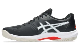 Мужские кроссовки теннисные Asics Game FF - black/cherry tomato