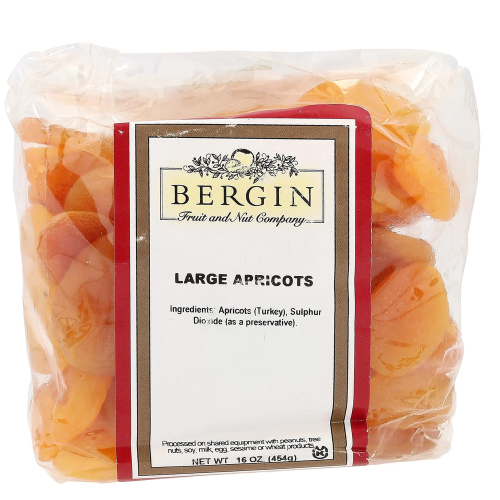Bergin Fruit and Nut Company, Крупный абрикос, 454 г (16 унций)