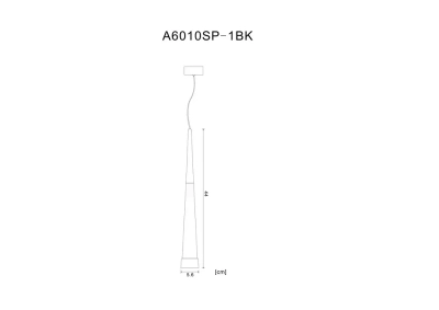 Точечный подвесной светильник Arte Lamp SABIK A6010SP-1BK, LED