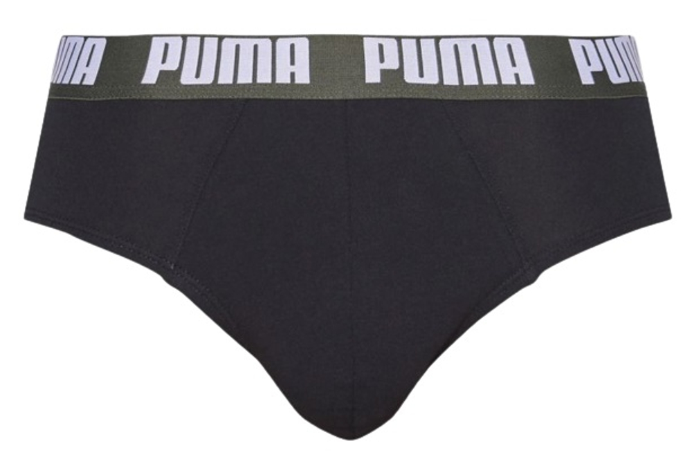 Мужские спортивные боксеры Puma Basic Brief 2P — forest night combo