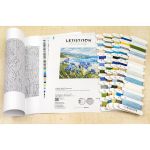 Набор для вышивания нитками LetiStitch L9934, Голубая гармония 24х24см