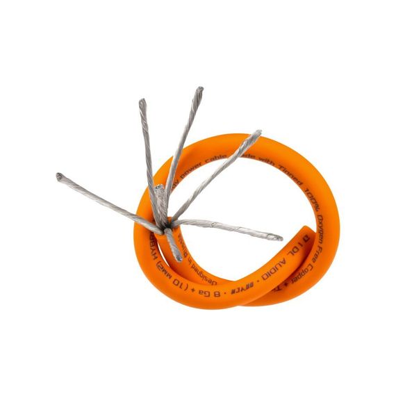 Кабель автосил. DL Audio Raven 8 Ga Orange
