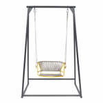 Качели плетеные Scab Design Lisa Swing, желтый, серебристый