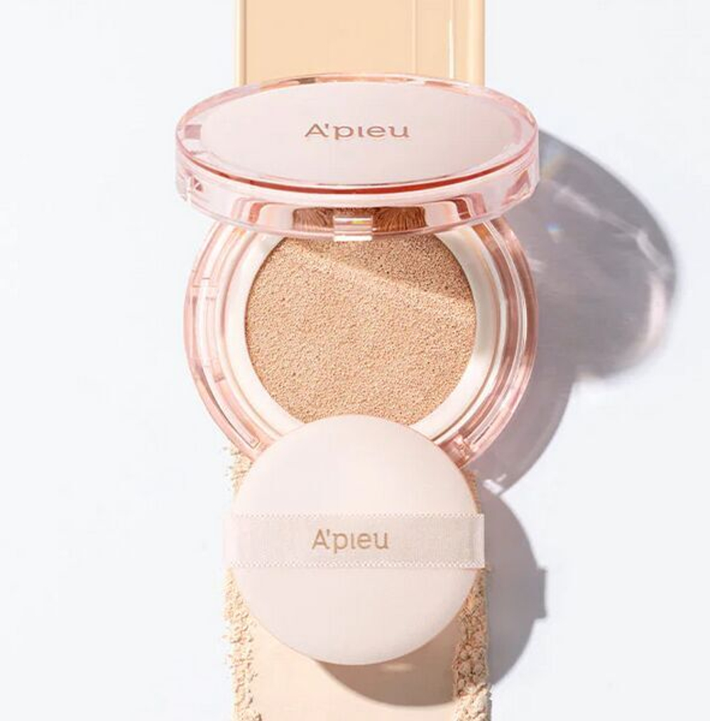 Увлажняющий кушон с гиалуроновой кислотой A'Pieu Waterlock Cushion SPF50+ / PA++++ #21N Ivory Beige,15г