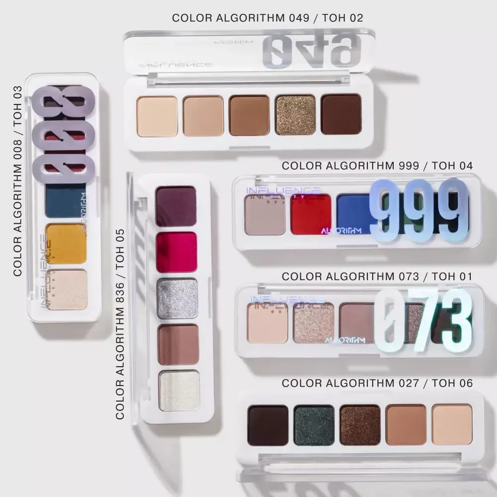 Палетка теней для век Influence Beauty Color Algorithm 06