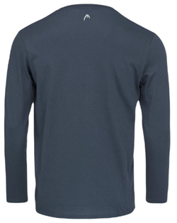 Мужская теннисная футболка теннисная Head Club 21 Cliff Long Sleeve - небесный