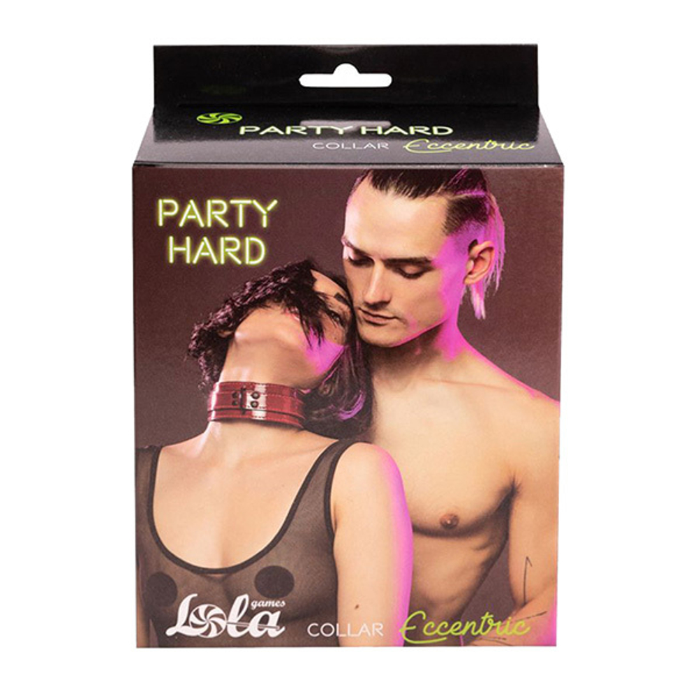 Бордовый ошейник 55см Lola Games Party Hard Eccentric 1092-01lola